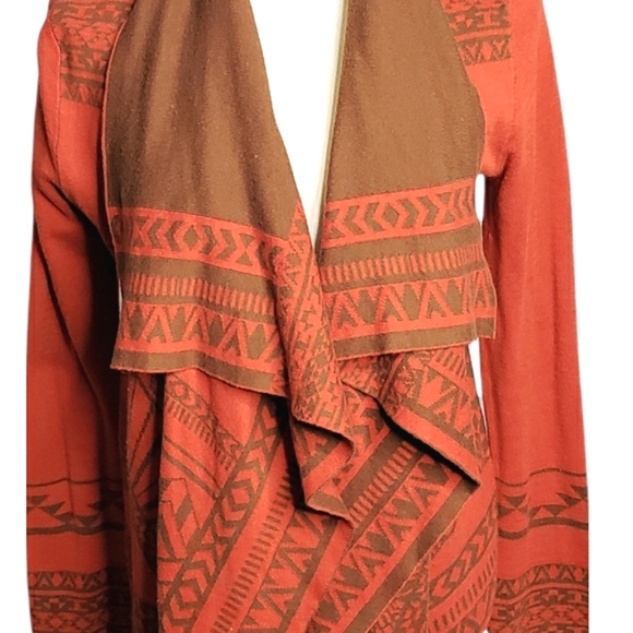 Flying Tomato Knit Boho Cardigan Cabincore Southwestern Aztec size small - Picture 1 of 10